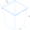 Схема бака - Бак ТБО 0.75м3 - 700х900х1100