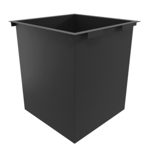bak_cube_seryj Мусорный бак ТБО 1м³ — 900х900х1250