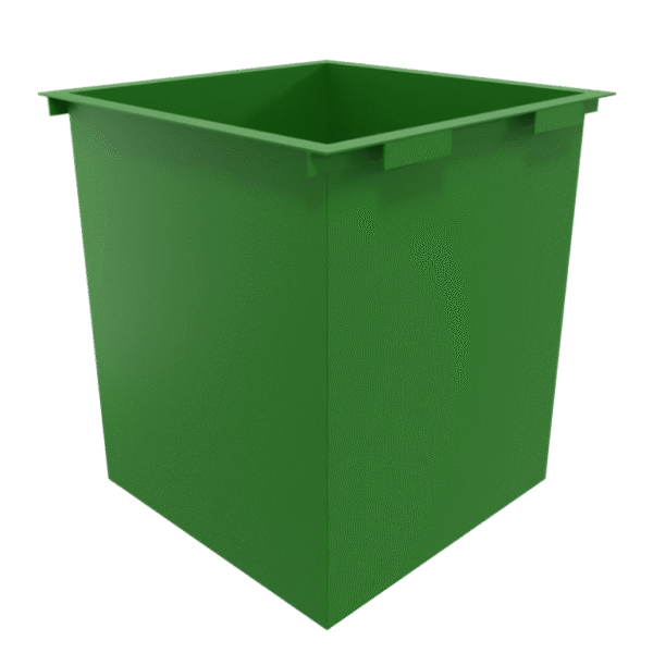 Мусорный бак ТБО 0.75м³ — 900х900х1100